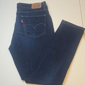 Levi's 711 Skinny Women's Dark Blue Straight Leg Jeans